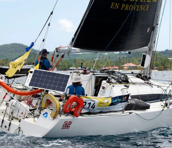 photo prise en navigation avec le support de panneau incliné à l'arrière