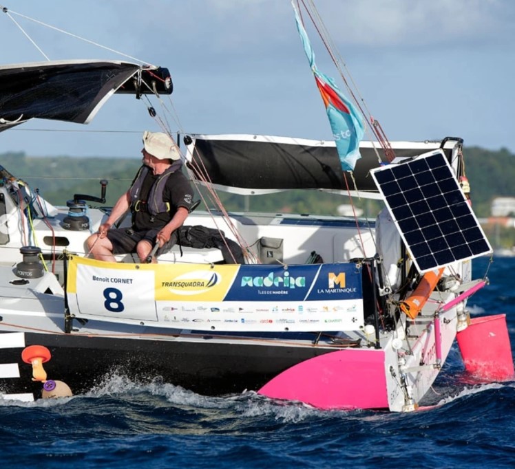 photo prise en navigation avec le support de panneau incliné à l'arrière